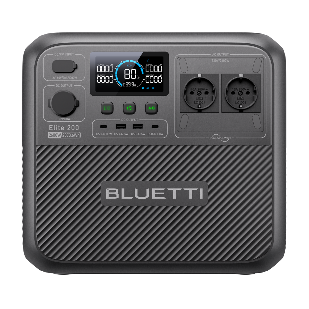 BLUETTI Elite 200 V2 Power Station Portatile | 2.073,6 Wh 2.600 W