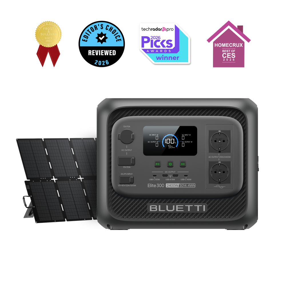 BLUETTI Elite 300 Power Station Portatile | 2.400W, 3.014,4Wh