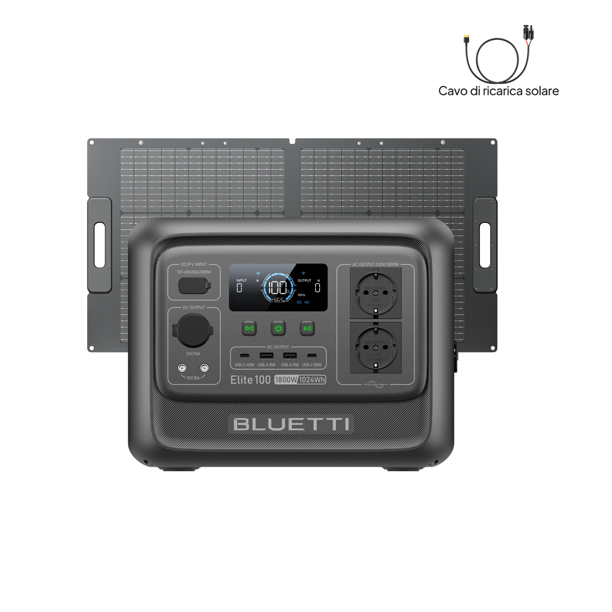 BLUETTI Elite 100 V2  Power Station Portatile | 1800 W 1024 Wh