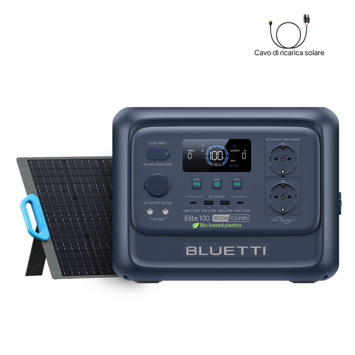 BLUETTI Elite 100 V2  Power Station Portatile | 1800 W 1024 Wh