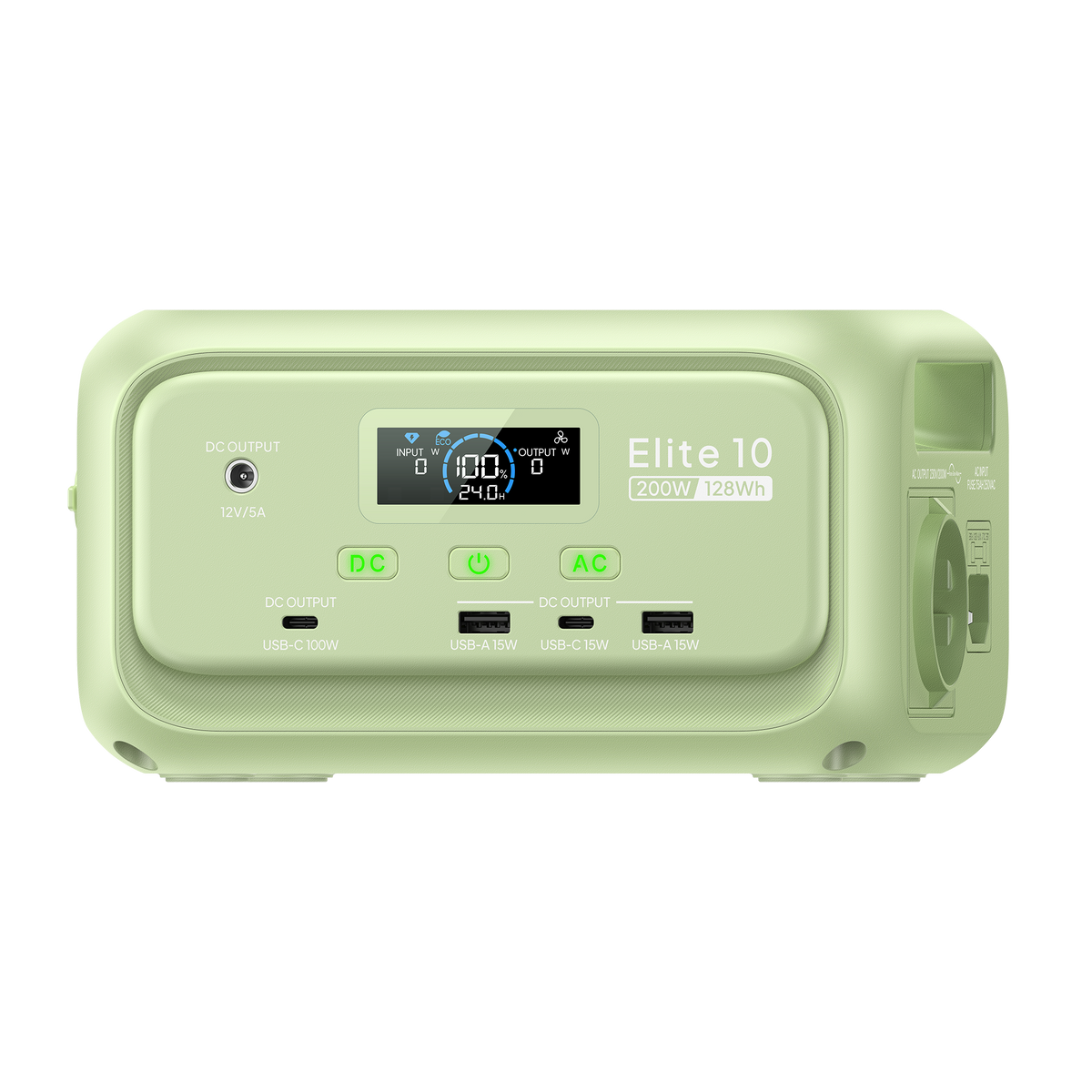 BLUETTI Elite 10 Mini Power Station | 200W 128Wh verde（AMZ）