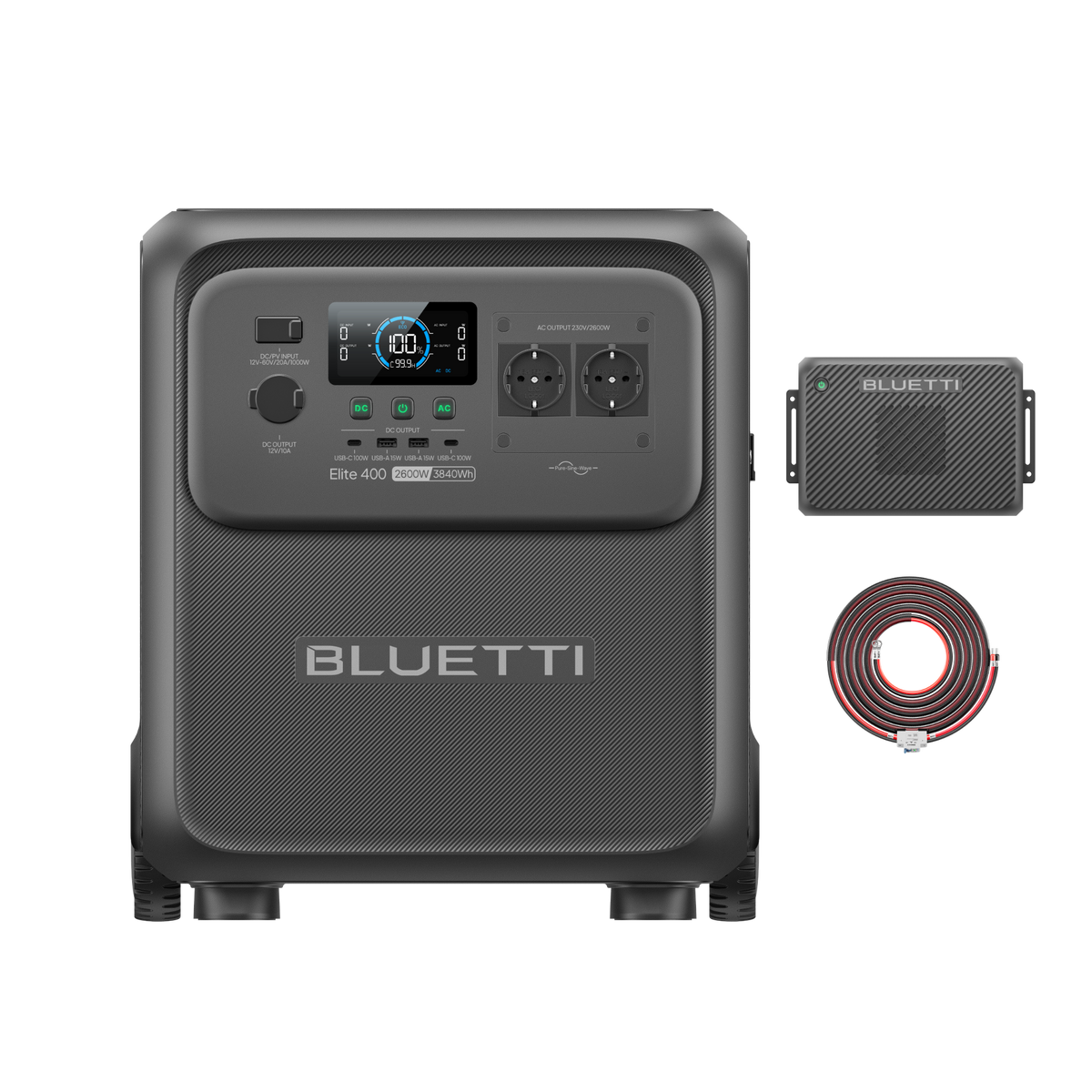 BLUETTI Elite 400+Charger 2（AMZ）