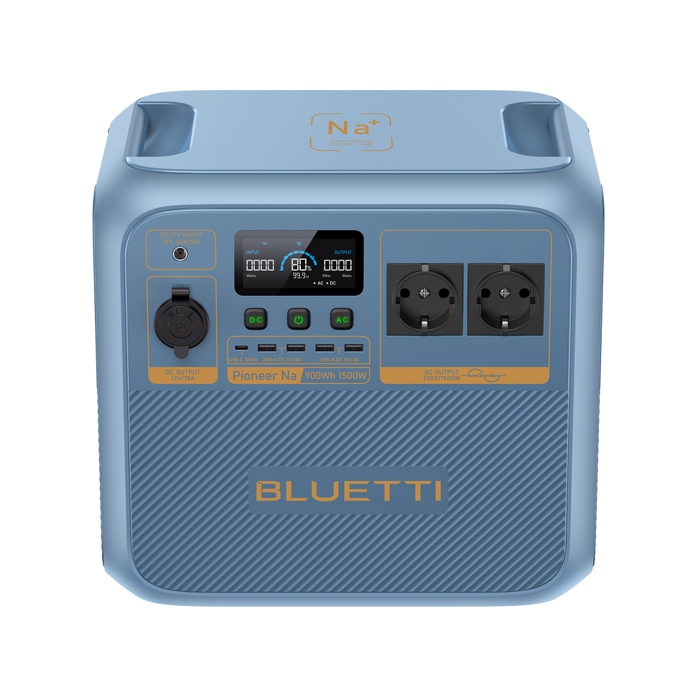 BLUETTI Pioneer Na Power Station Portatile (Sodium) | 1.500 W, 900 Wh