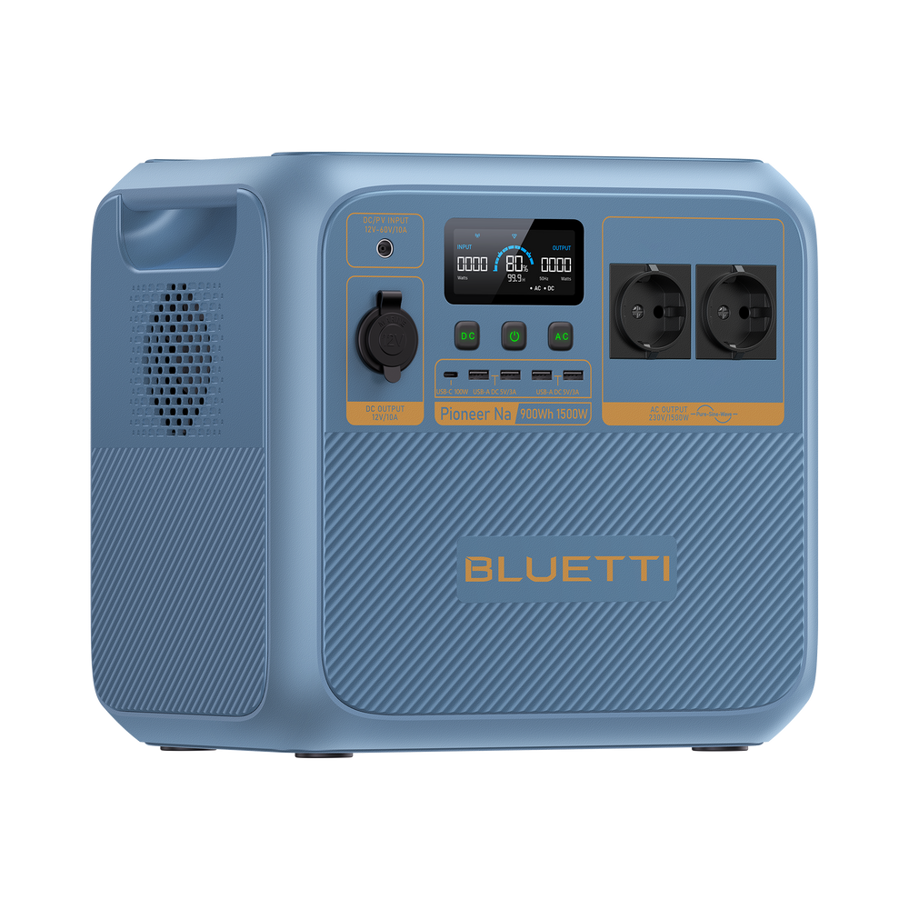 BLUETTI Pioneer Na Power Station Portatile (Sodium) | 1.500 W, 900 Wh