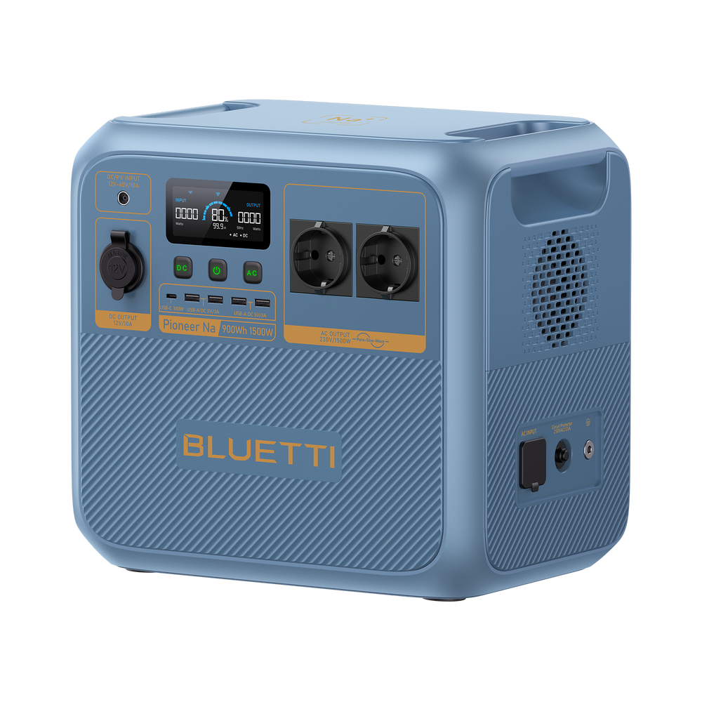 BLUETTI Pioneer Na Power Station Portatile (Sodium) | 1.500 W, 900 Wh