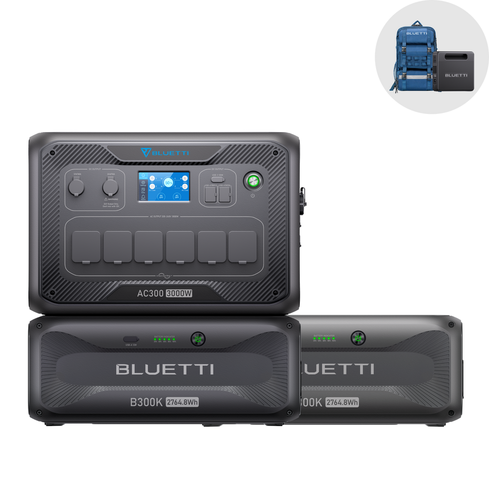 BLUETTI AC300 + B300K Backup Domestico