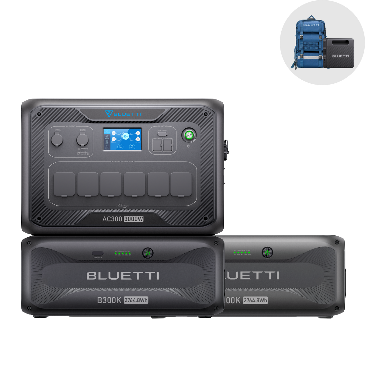 BLUETTI AC300 + B300K Backup Domestico