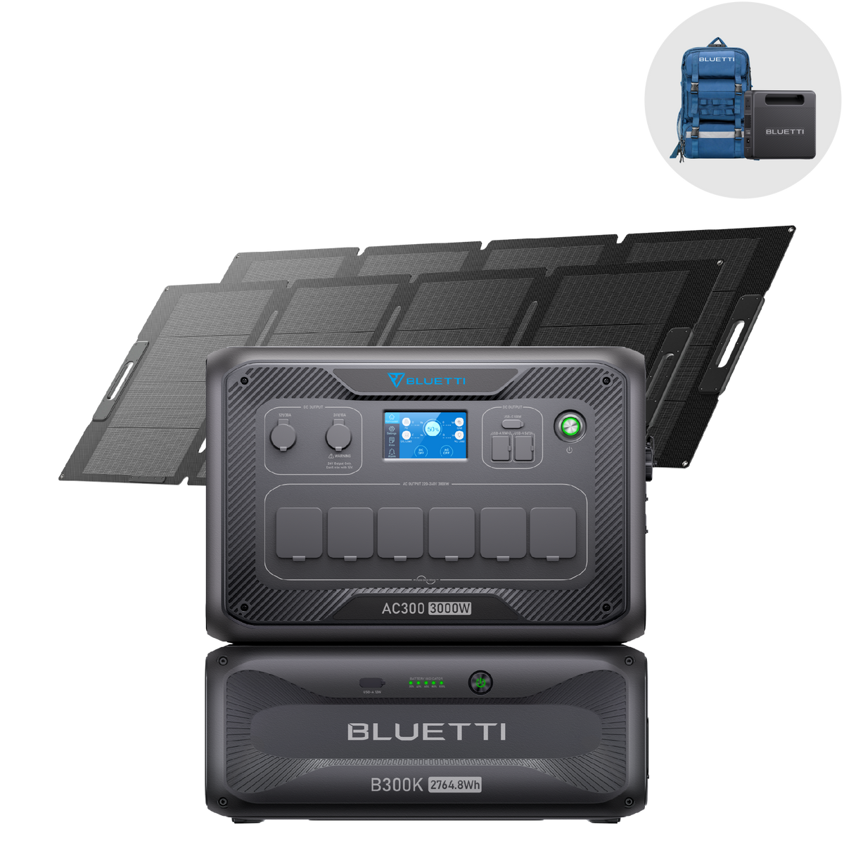 BLUETTI AC300 + B300K Backup Domestico