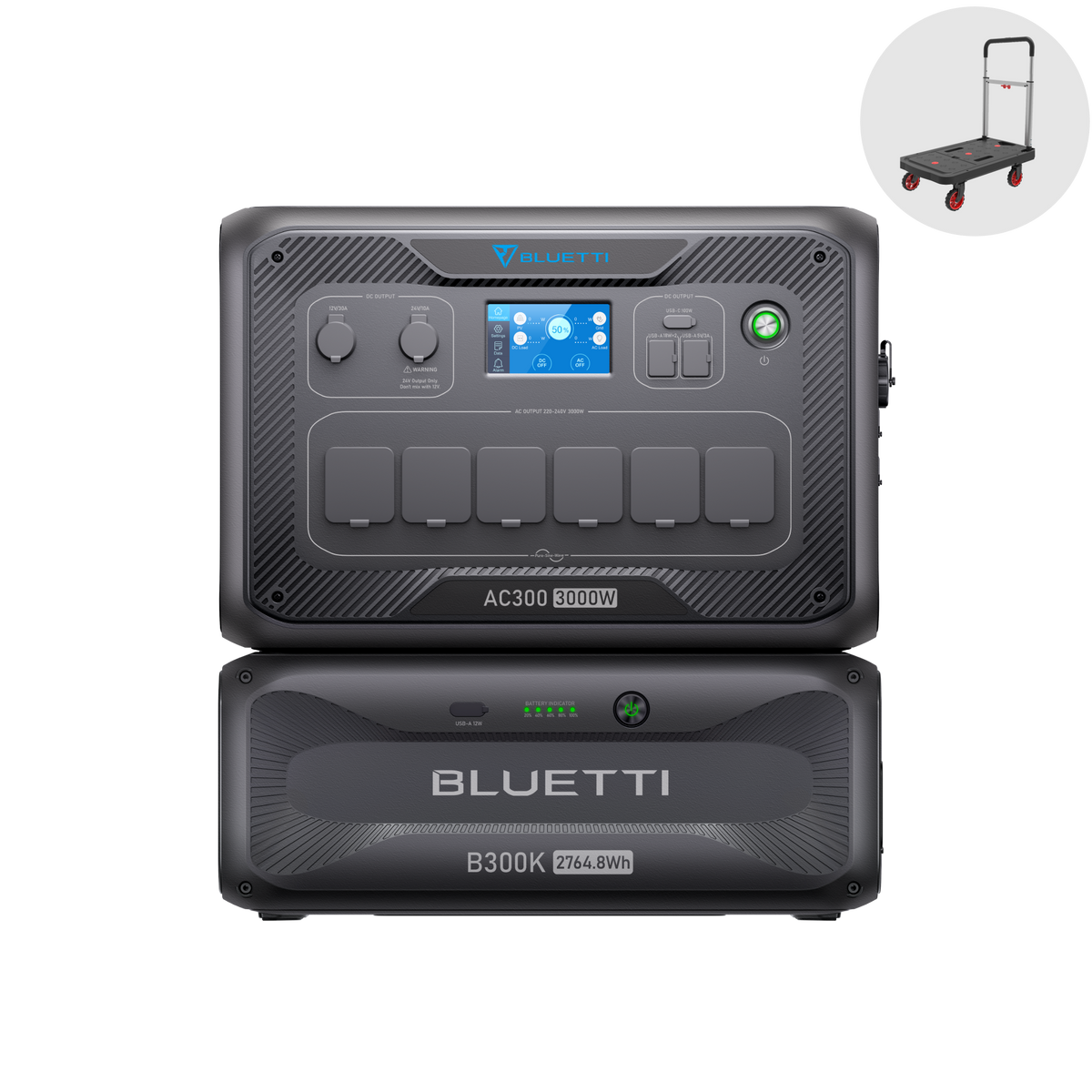 BLUETTI AC300 + B300K Backup Domestico