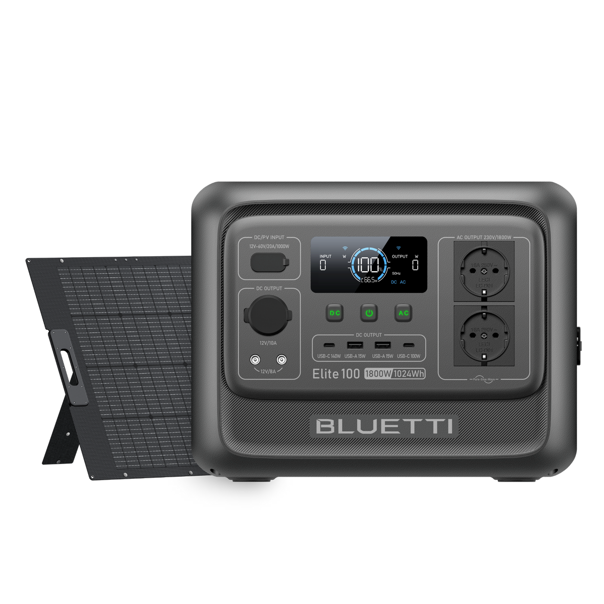 BLUETTI Elite 100 V2 e 350W pannello solare kit