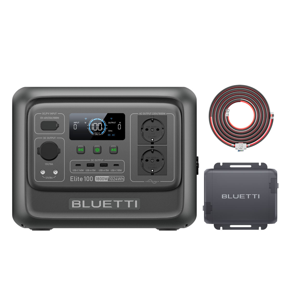 BLUETTI Elite 100 V2 e caricatore alternatore 560 W kit