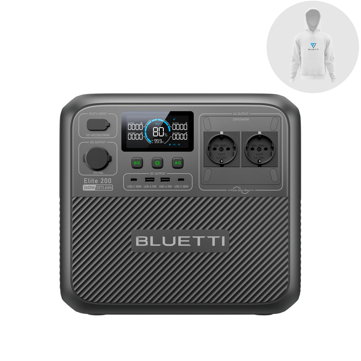 BLUETTI Elite 200 V2 Power Station Portatile | 2.073,6 Wh 2.600 W