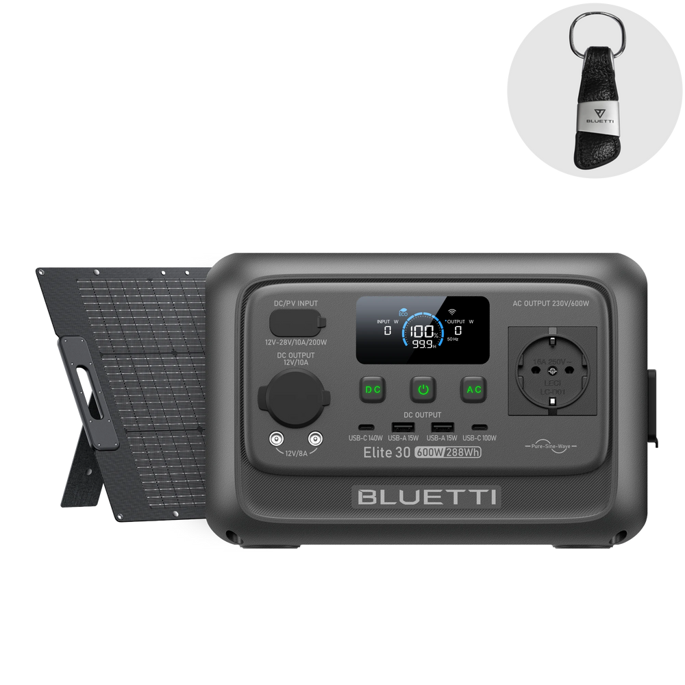 BLUETTI Elite 30 V2 Power Station Portatile | 600W 288Wh