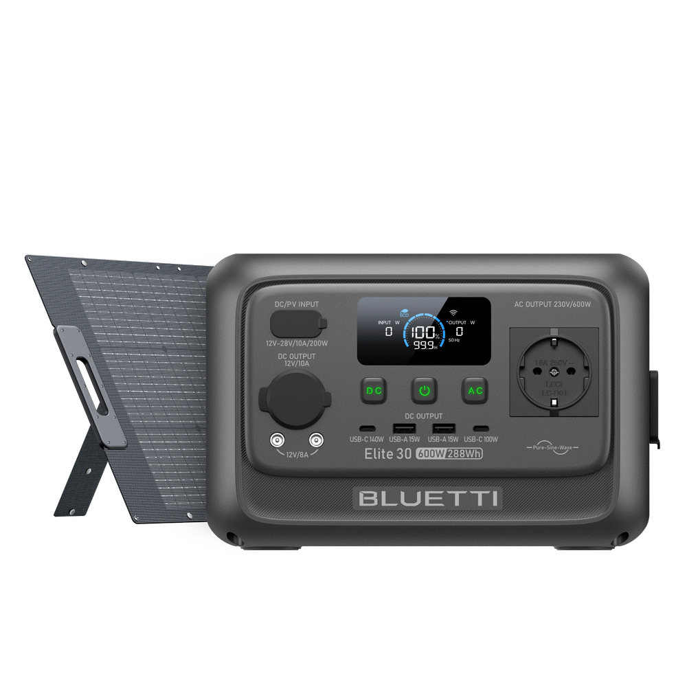 BLUETTI Elite 30 V2 Power Station Portatile | 600W 288Wh