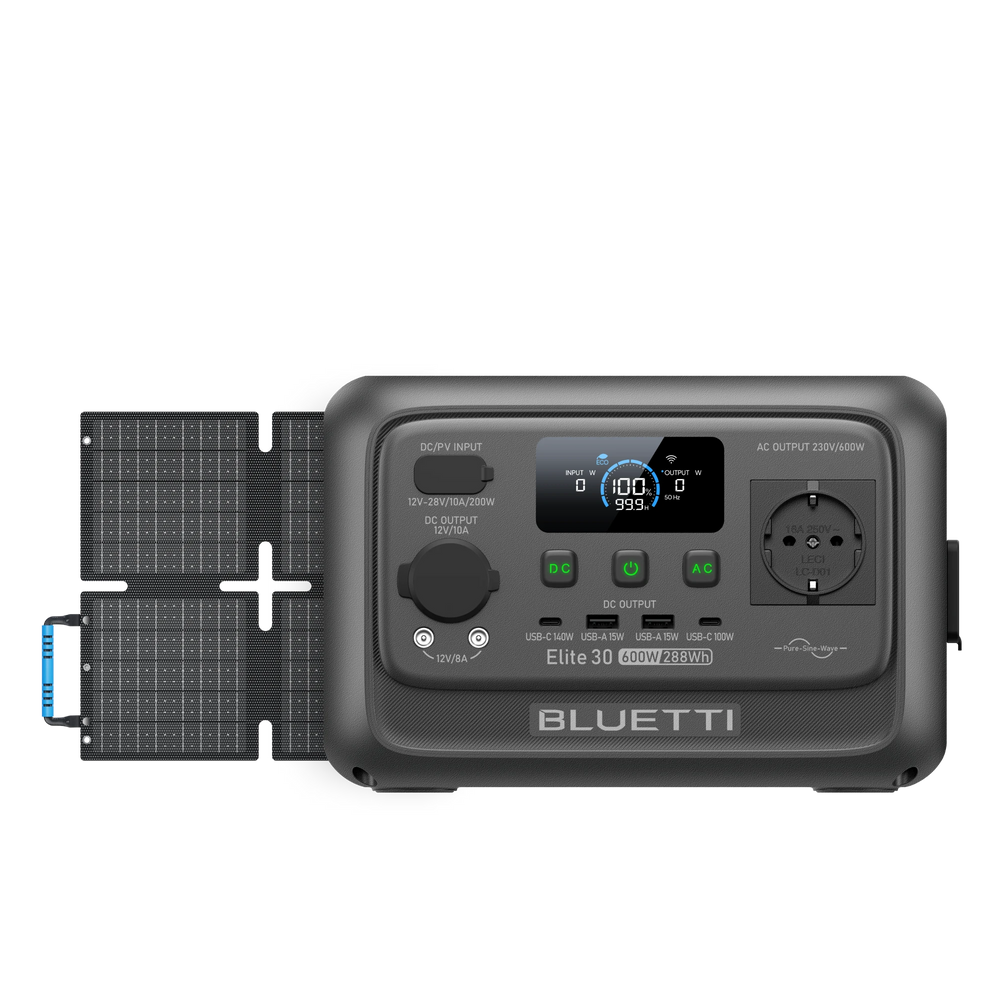 BLUETTI Elite 30 V2 Power Station Portatile | 600W 288Wh