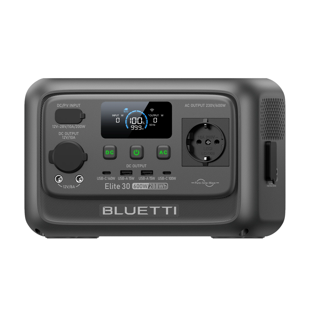 BLUETTI Elite 30 V2 Power Station Portatile | 600W 288Wh