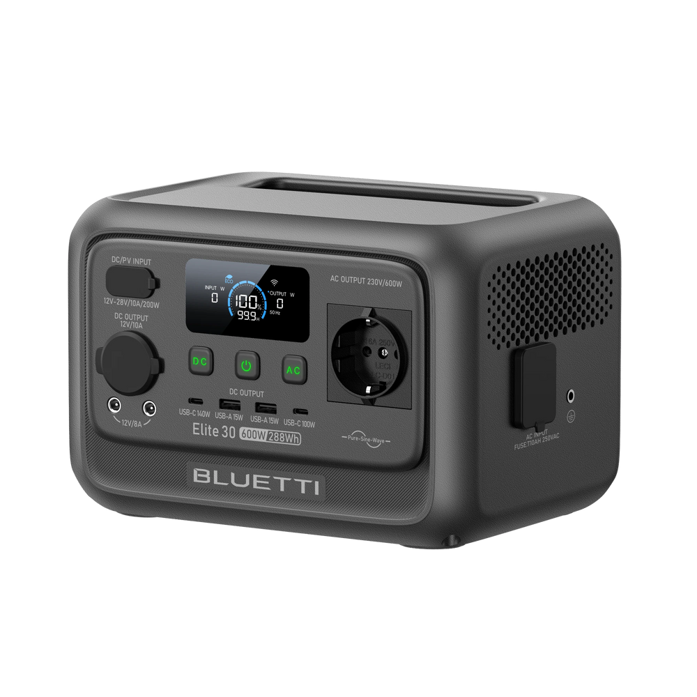 BLUETTI Elite 30 V2 Power Station Portatile | 600W 288Wh