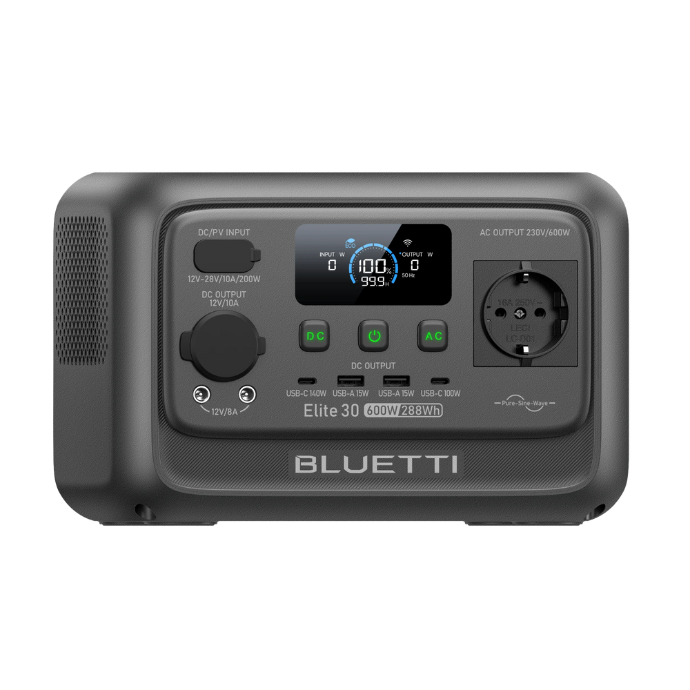 BLUETTI Elite 30 V2 Power Station Portatile | 600W 288Wh
