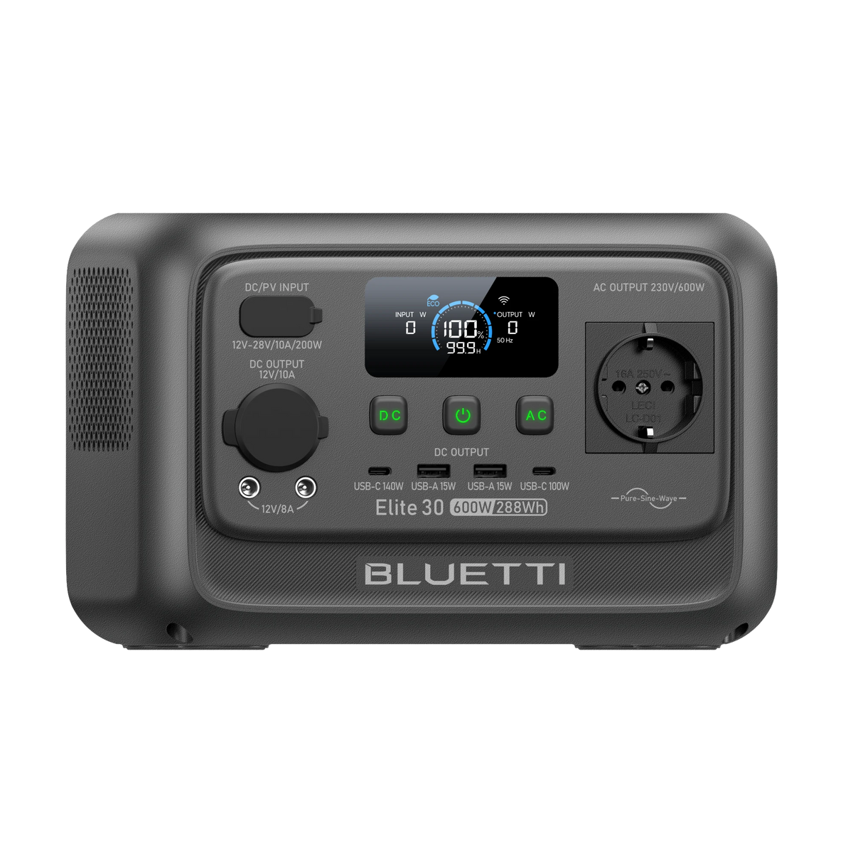 BLUETTI Elite 30 V2 Power Station Portatile | 600W 288Wh