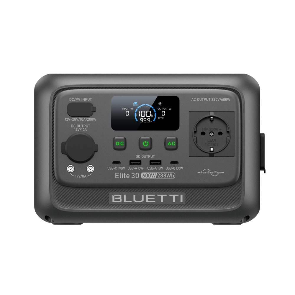 BLUETTI Elite 30 V2 Power Station Portatile | 600W 288Wh