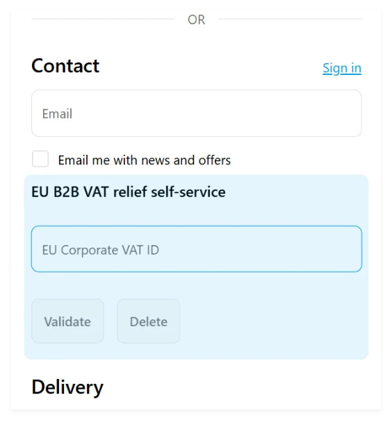 Passaggio 2: verifica del numero di partita IVA