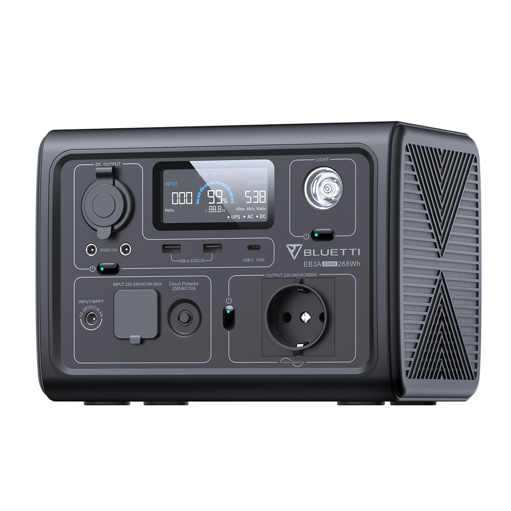 BLUETTI EB3A Power Station Portatile | 600 W 268 Wh（Esaurito）