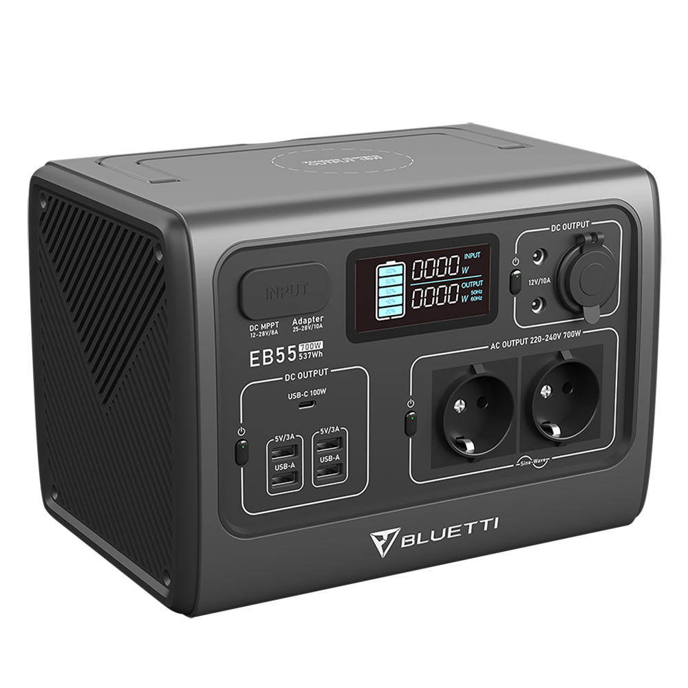 BLUETTI EB55 Power Station Portatile | 700 W 537 Wh