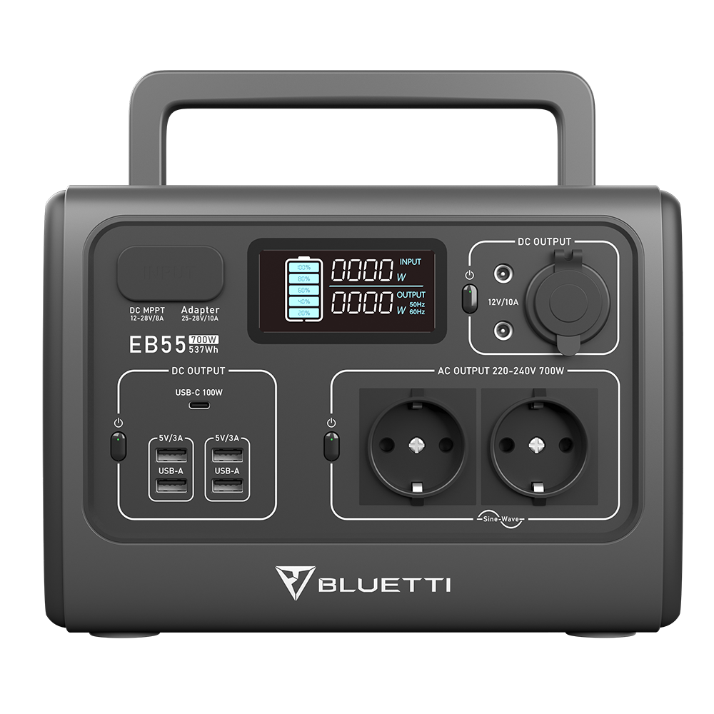 BLUETTI EB55 Power Station Portatile | 700 W 537 Wh